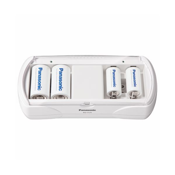 (まとめ）パナソニック 充電器 単1〜4形・6P形用 BQ-CC25 1個【×3セット】[21]