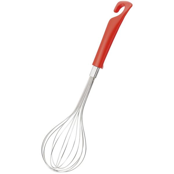 〔まとめ〕 泡立て器 調理器具 横65×縦285×高さ65mm レッド 3セット kai House SELECT キッチン 台所 店舗 飲食店[21]