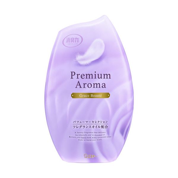 （まとめ）エステー お部屋の消臭力 PremiumAroma グレイスボーテ 400ml 1セット（3個）【×5セット】[21]