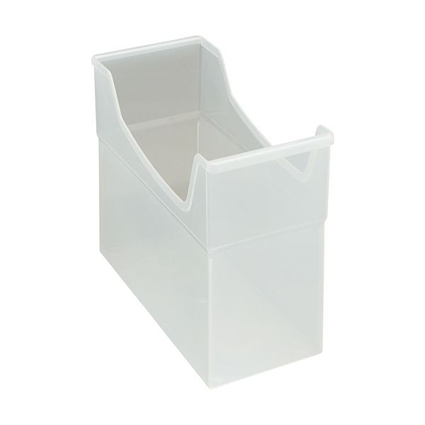 （まとめ）ライオン事務器 フリーボックス PP製A4ヨコ 背幅155mm 透明 FB-135P 1個 【×10セット】[21]