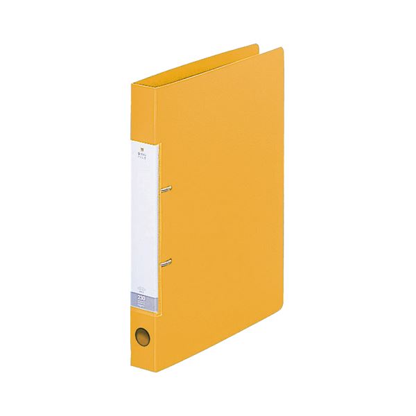 (まとめ) リヒトラブ リクエスト D型リングファイル A4タテ 2穴 230枚収容 背幅34mm 黄 G2220-5 1冊 【×30セット】[21]