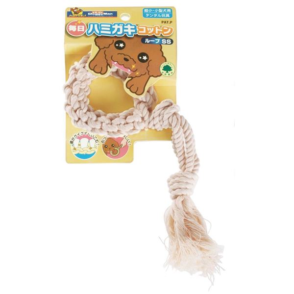 （まとめ）ドギーマン毎日ハミガキコットン ループ SS【×12セット】[21]