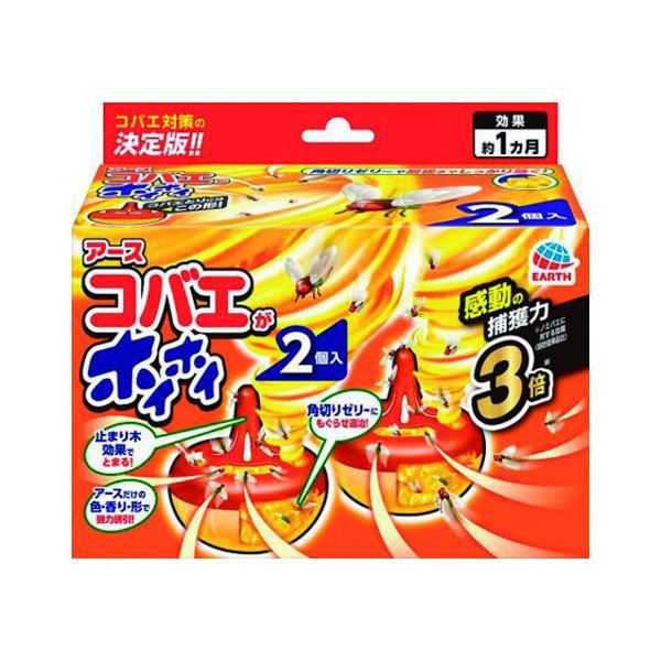 （まとめ） アース製薬 コバエがホイホイ 2個入 【×3セット】[21]