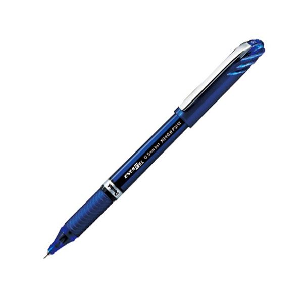 (まとめ) ぺんてる ゲルインクボールペン エナージェルユーロ 0.5mm 青 BLN25-C 1セット(10本) 【×5セット】[21]