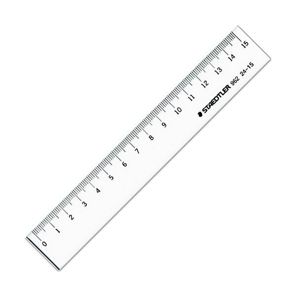 （まとめ）ステッドラー 直線定規 片側目盛り付き15cm 962 24-15 1個【×30セット】[21]