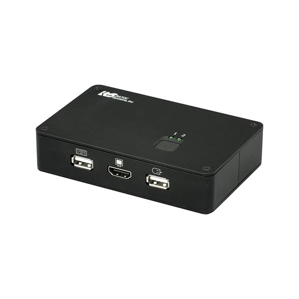 ラトックシステム 4Kディスプレイ/USBキーボード・マウス パソコン切替器 RS-250UHDP-4K[21]