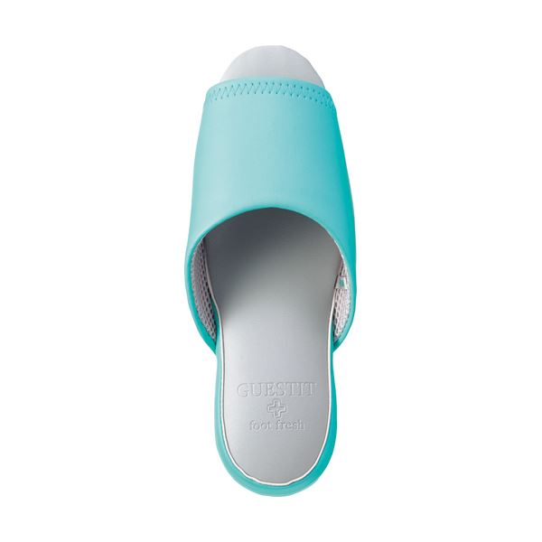 （まとめ）オクムラ GUESTIT（ゲストイット） ビニールレザースリッパ 前開きタイプ 【ブルー M】 NGAM9900BL 1足 【×5セット】[21]