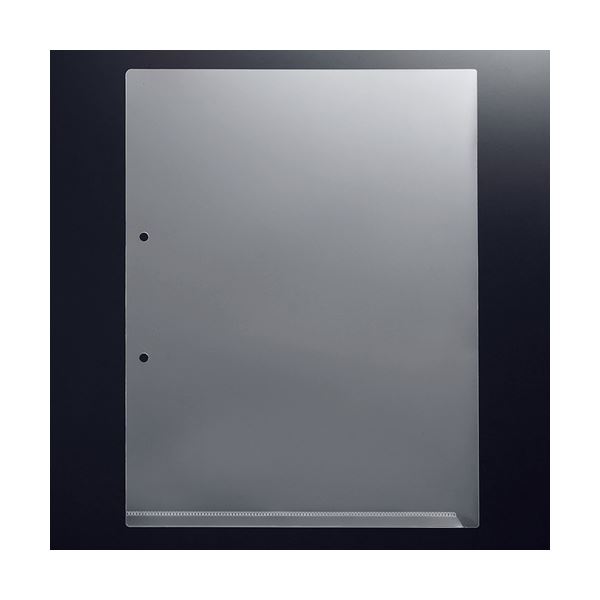 （まとめ）G-Aim 2穴ホルダー マチなしA4タテ クリア YG-200 1セット(100枚:10枚×10パック) 【×2セット】[21]