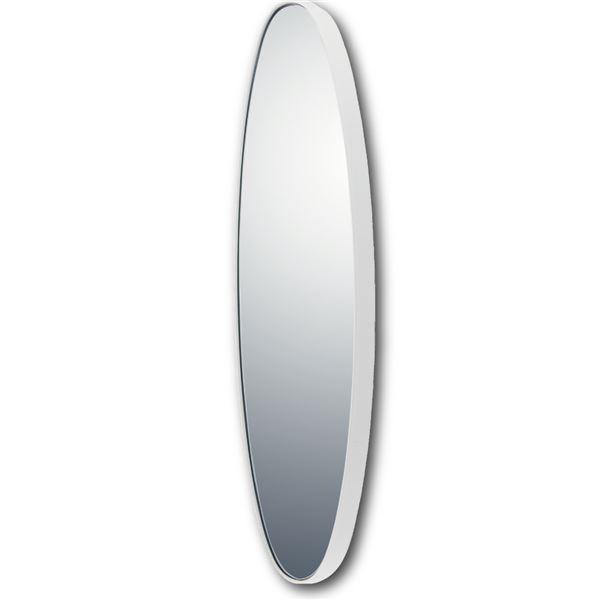 スリムラインミラー オーバルロング グロスホワイト[21]