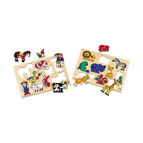 DLM はめ絵パズルセットI 動物2121／2123L[21]