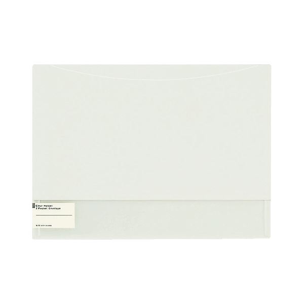 （まとめ）コクヨ クリヤーホルダー（2ポケットエンベロープ）A4 透明 フ-5770T 1セット（5枚）【×5セット】[21]