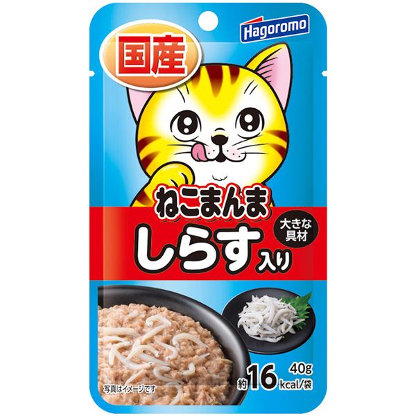 〔まとめ〕 キャットフード ペットフード ねこまんまパウチ しらす入り 40g 72セット 日本製 猫用品 ペット用品[21]