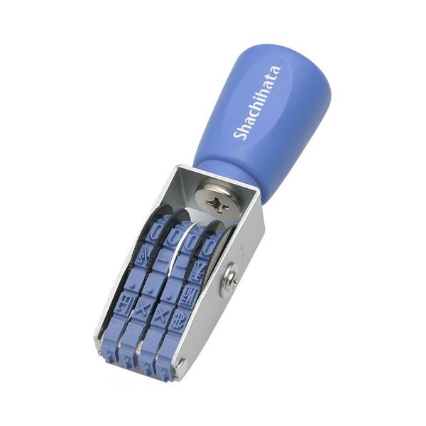 （まとめ） シヤチハタ 回転ゴム印 エルゴグリップ欧文4連 3号 明朝体 CF-43M 1個 【×5セット】[21]