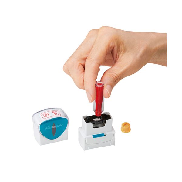 （まとめ）シヤチハタ Xスタンパービジネス用キャップレス 専用補充インキ（顔料系） 直液式カートリッジ 黒 XLR-RC-K 1個 【×20セット】[21]