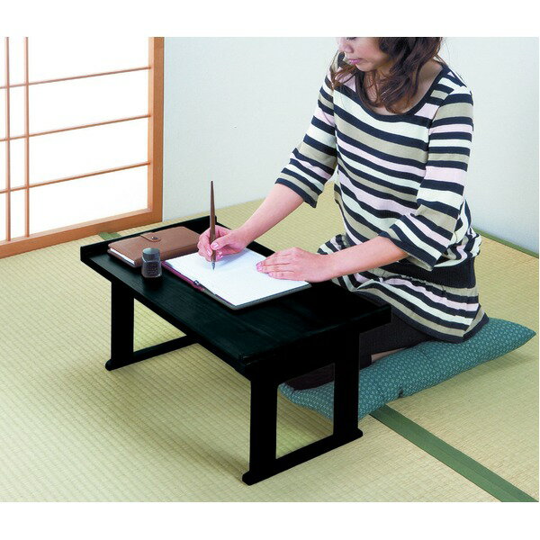 経机 仏具 約幅60cm×奥行34×高さ27.5cm 木製 桐材 コンパクト 折脚式 折りたたみ収納 完成品 読経 法事 法要 インテリア家具[21]