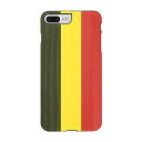 Man&Wood iPhone8Plus/7Plus 天然木ケース Reggae ブラックフレーム