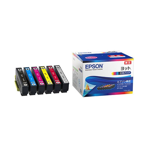 エプソン インクカートリッジ ヨット6色パック YTH-6CL 1箱(6個:各色1個)[21]