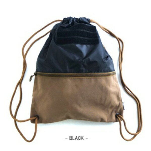 ミリタリーナップサック ブラック[21]