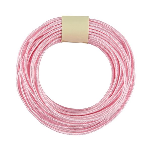 （まとめ）カラーゴム（10m巻） 桃【×5セット】[21]