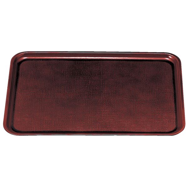 尺3 耐熱新布目長手盆/トレー 【溜SL】 390mm×290mm×15mm 日本製 食洗機対応 〔和食 レストラン 居酒屋 店舗 お店〕【代引不可】[21]