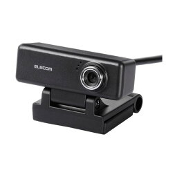 （まとめ）エレコム 高画質HD対応200万画素Webカメラ ブラック UCAM-C520FBBK 1台 【×3セット】[21]