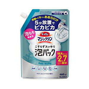 花王 トイレマジックリン こすらずスッキリ泡パック シトラスの香りつめかえ660ml 1