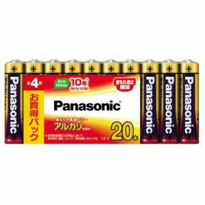 パナソニック アルカリ乾電池 単4形 20本 1個 パナソニック アルカリ乾電池 単4形 20本 1個