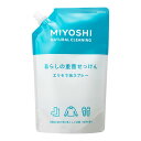 ミヨシ石鹸 暮らしの重曹せっけん エリそで泡スプレーつめかえ600ml