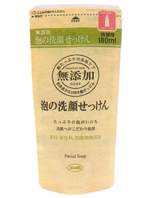 無添加 泡の洗顔せっけん / 詰替用 / 180ml