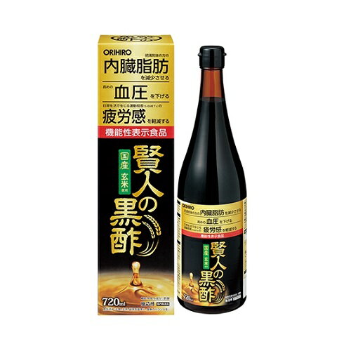 ※商品リニューアル等によりパッケージ及び容量等は変更となる場合があります。ご了承ください。【商品説明】●黒酢由来の酢酸による3つの機能「肥満気味の方の内臓脂肪を減少させる機能」、「高めの血圧を下げる機能」、「日常生活で生じる運動程度（5-6METs）の疲労感を軽減する機能」を表示した機能性表示食品です。●瀬戸内産の玄米と水から匠の技で造られた玄米黒酢の豊かなコクと風味をお楽しみいただけます。(国内（岡山県）製造品)【召し上がり方】●一日25mlを目安に、水などで薄めてご利用ください。※大さじ1杯が15ml、小さじ1杯が5mlです。●料理酢としてもご利用いただけます。●一日摂取目安量をお守りください。●空腹時に召し上がることは控えてください。●未開栓時に原料に由来した沈殿を生じる場合があります。また商品によっては色や風味に違いがみられる場合がありますが、品質には問題ありません。【原材料】玄米（国産）【栄養成分】製品25ml当たりエネルギー・・・8.5kcalたんぱく質・・・0.05〜0.38g脂質・・・0g炭水化物・・・1.12g食塩相当量・・・0〜0.01g＜機能性関与成分＞酢酸・・・750mg【製造国又は原産国】日本【法定製品カテゴリー】機能性表示食品＜届出番号＞I1418＜届出表示＞本品には酢酸が含まれます。酢酸には、肥満気味の方の内臓脂肪を減少させる機能、高めの血圧を下げる機能、日常生活で生じる運動程度（5-6METs）の疲労感を軽減する機能があることが報告されています。【発売元、販売元又は製造元】オリヒロ株式会社【広告文責】株式会社ザグザグ（086-207-6300）