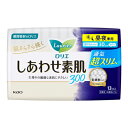 [花王]ロリエ しあわせ素肌 通気超スリム 昼夜兼用 30cm 羽つき 13個入