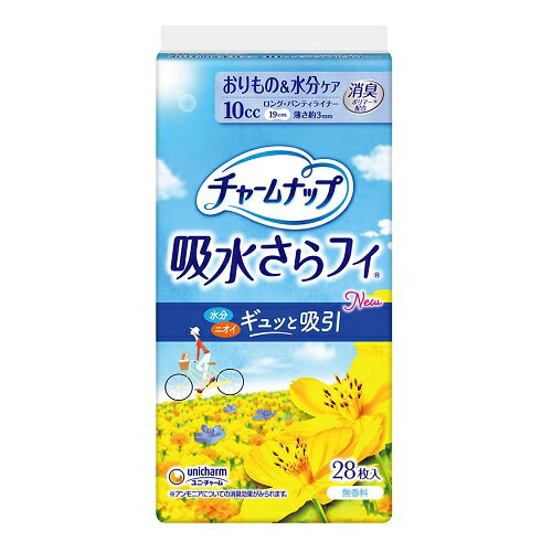 [ユニチャーム]チャームナップ 吸水さらフィ ロングパンティライナー 無香料 28枚