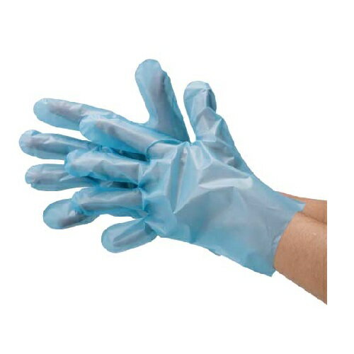 Disposable Gloves - 2015 ポリエチレン手袋 外エンボス フクロ Sサイズ ブルー 100枚入