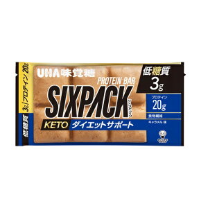 [UHA味覚糖]SIXPACK プロテインバー KETOダイエットサポート キャラメル味 40g