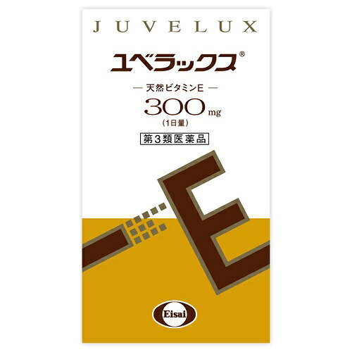 ※商品リニューアル等によりパッケージ及び容量等は変更となる場合があります。ご了承ください。【商品説明】血管と血液の働きを正常に保って血行をよくするとともに、脳下垂体や卵巣などの働きを助けてホルモンバランスを調整し、肩・首すじのこりや手足のしびれ・冷えなどを改善します。また、活性酸素による体内脂肪の酸化物（過酸化脂質）が増加しやすい老年期のビタミンEの補給にも適しています。本品は、食事から十分な量を摂取しにくいα型の天然ビタミンEを、油に溶かさず、そのまま植物由来の成分を主体に作られた小型のソフトカプセルに包んでいます。【成分・分量】成人1日量3カプセル中に次の成分を含みます。d-α-トコフェロール（天然ビタミンE）・・・300mg（血管と赤血球を柔軟にし、血液の流れを良くします。）（ストレスや加齢で衰えるホルモン産生の機能を守り、ホルモンバランスを整えます。）（細胞膜を活性酸素の害から守り、体内脂肪の酸化を抑えます。）＜添加物（ソフトカプセル皮膜中）＞カラギーナン、グリセリン、リン酸水素Na、硬化油、ヒドロキシプロピルスターチ【効能・効果】末梢血行障害による次の諸症状の緩和：肩・首すじのこり、手足のしびれ・冷え、しもやけ更年期における次の諸症状の緩和：肩・首すじのこり、冷え、手足のしびれ、のぼせ月経不順「ただし、これらの症状について、1ヵ月ほど使用しても改善がみられない場合は、医師又は薬剤師に相談すること。」次の場合のビタミンEの補給：老年期【用法・用量】次の量を食後に水またはお湯で服用してください。[年齢・・・1回量・・・1日服用回数]成人（15歳以上）・・・1カプセル・・・3回小児（15歳未満）・・・服用しないこと【商品区分】第3類医薬品・日本製【使用上の注意】●相談すること1.次の人は服用前に医師、薬剤師又は医薬品登録販売者に相談してください。(1)医師の治療を受けている人(2)薬などによりアレルギー症状を起こしたことがある人2.服用後、次の症状があらわれた場合は副作用の可能性があるので、直ちに服用を中止し、製品の説明書を持って医師、薬剤師又は医薬品登録販売者に相談してください。[関係部位・・・症状]皮膚・・・発疹・発赤、かゆみ消化器・・・胃部不快感3.服用後、次の症状があらわれることがあるので、このような症状の持続又は増強が見られた場合には服用を中止し、製品の説明書を持って医師、薬剤師又は医薬品登録販売者に相談してください。便秘、下痢4.1ヵ月位服用しても症状がよくならない場合は服用を中止し、製品の説明書を持って医師、薬剤師又は医薬品登録販売者に相談してください。5.服用後、生理が予定より早くきたり、経血量がやや多くなったりすることがあります。出血が長く続く場合は、製品の説明書を持って医師、薬剤師又は医薬品登録販売者に相談してください。【保管及び取扱いの注意】1.直射日光の当たらない湿気の少ない涼しい所に密栓して保管してください。2.小児の手の届かない所に保管してください。3.他の容器に入れ替えないでください。また、本容器内に他の薬剤等をいれないでください。(誤用の原因になったり品質が変わります。)4.ぬれた手で触れたカプセルは、湿気などにより変形したり軟らかくなったりするおそれがありますので、元の容器に戻さないでください。使用後はキャップを堅くしめてください。5.使用期限をすぎた製品は使用しないでください。6.使用期限内であっても一度容器のキャップを開けた後は、品質保持の点から6ヵ月以内を目安に使用してください。箱の内ブタの開封年月日欄に、開封日を記入してください。【製造販売元】エーザイ株式会社東京都文京区小石川4-6-10＜お問い合わせ先＞エーザイ「hhcホットライン」電話：0120-161-454受付時間：平日9：00-18：00(土、日、祝日9：00-17：00)【広告文責】株式会社ザグザグ（086-207-6300）