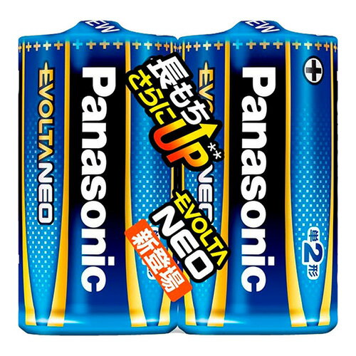 [パナソニック]エボルタネオ 単2形 単2電池 2本パック (LR14NJ)