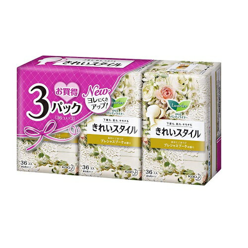 [花王]ロリエ きれいスタイル プレシャスブーケの香り 36個×3パック