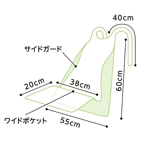 プラスハート 使い捨て食事用エプロン ポケット付 透明 60枚入