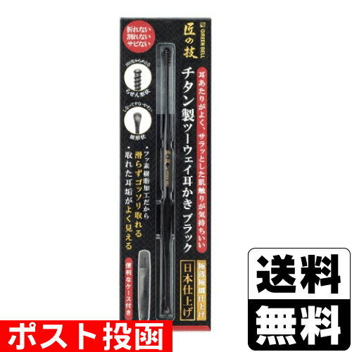 ■ポスト投函■[グリーンベル]匠の技 チタン製ツーウェイ耳かき (G-2300)
