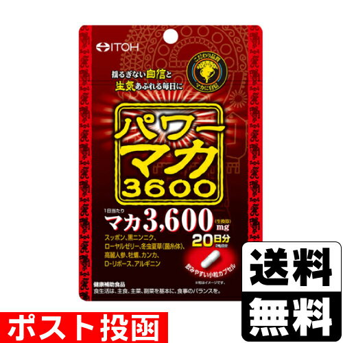 ■ポスト投函■[井藤漢方製薬]パワーマカ 3600 (40粒入(20日分))