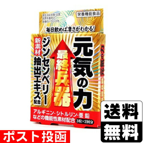 ■ポスト投函■最終兵器 元気の力 3錠×2包入 ■ポスト投函■最終兵器 元気の力 3錠×2包入