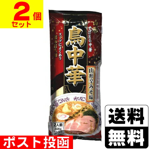 ■ポスト投函■[みうら食品]鳥中華 山形辛みそ味 スープ付 2人前【2個セット】(4.0)