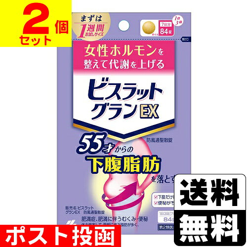 【第2類医薬品】【セ税】■ポスト投函■[小林製薬]ビスラットグランEX 防風通聖散錠 84錠【2個セット】