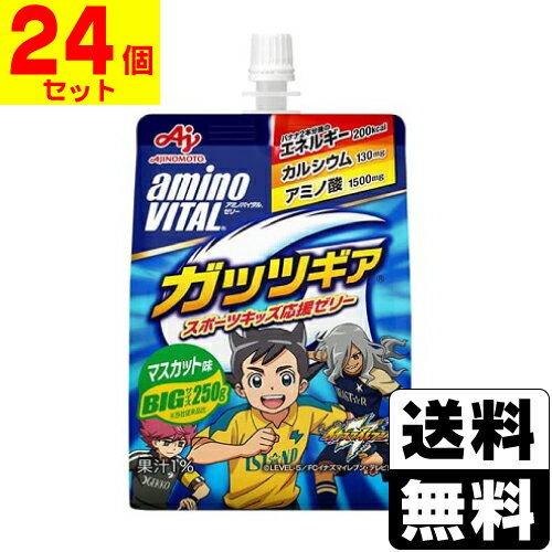[味の素]アミノバイタル ゼリードリンク ガッツギア マスカット味 250g【1ケース(24個入)】
