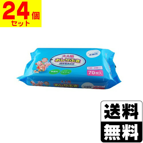 《セット販売》　大一紙工　水分99％　大人用おしりふき　厚手タイプ　(80枚入)×24個セット