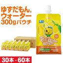 【ポイント2倍】 ゆずジュース 鹿児島産 ゆず ゆずだもん ウォーター パウチ 300g 30本/60本 送料無料 柚子 ジュース ケース 箱買い ギフト クエ...
