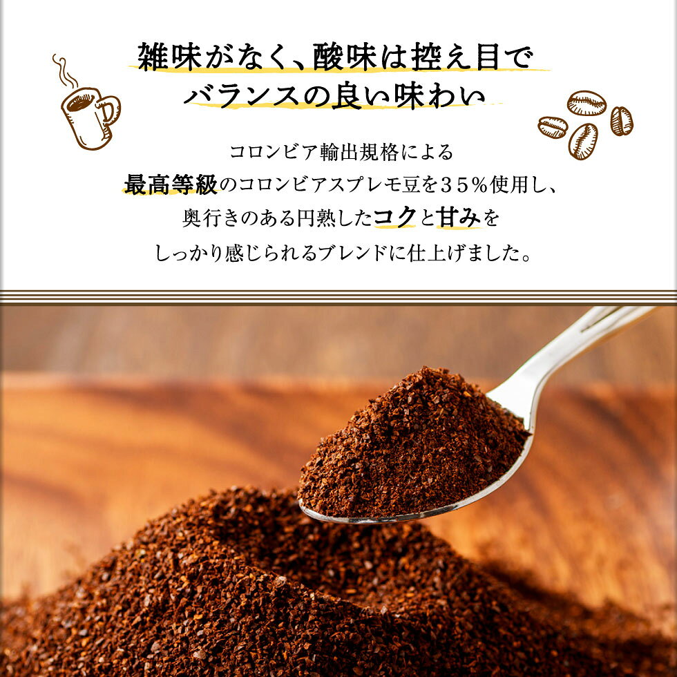 コーヒー 珈琲 粉 プレミアム コロンビア ブ...の紹介画像3