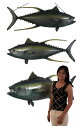 キハダマグロ(イエローフィンまぐろ) / Yellowfin TunaFRP 耐水 軽い 強い 屋外用塗装 ガーデンファニチャー 置物 インテリア オブジェ 送料無料