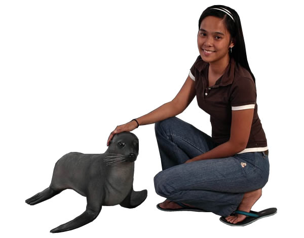 Rakuten - オットセイの赤ちゃん / Baby Fur Seal (Not in Aus.)FRP 耐水 軽い 強い 屋外用塗装 ガーデンファニチャー 置物 インテリア オブジェ 送料無料