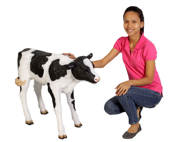 樂天商城 - 生まれたての乳牛 / New Born CalfFRP 耐水 軽い 強い 屋外用塗装 ガーデンファニチャー 置物 インテリア オブジェ 送料無料